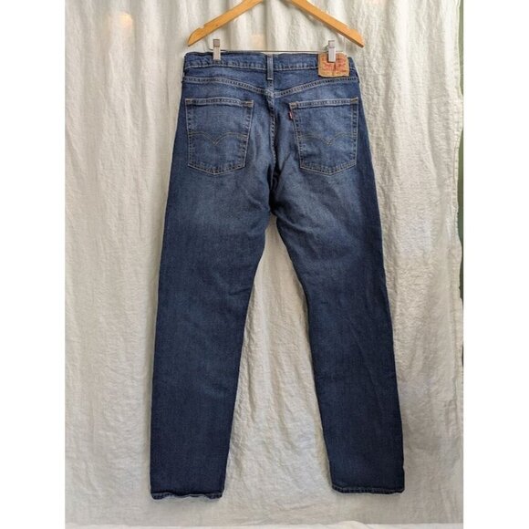 Levi's 505 Men's Regular Fit Jean, 36Wx34L - Medium Stonewash straight leg V6 - Picture 4 of 6
